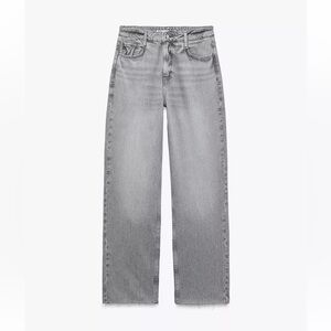 Zara Gray Straight Leg Jeans